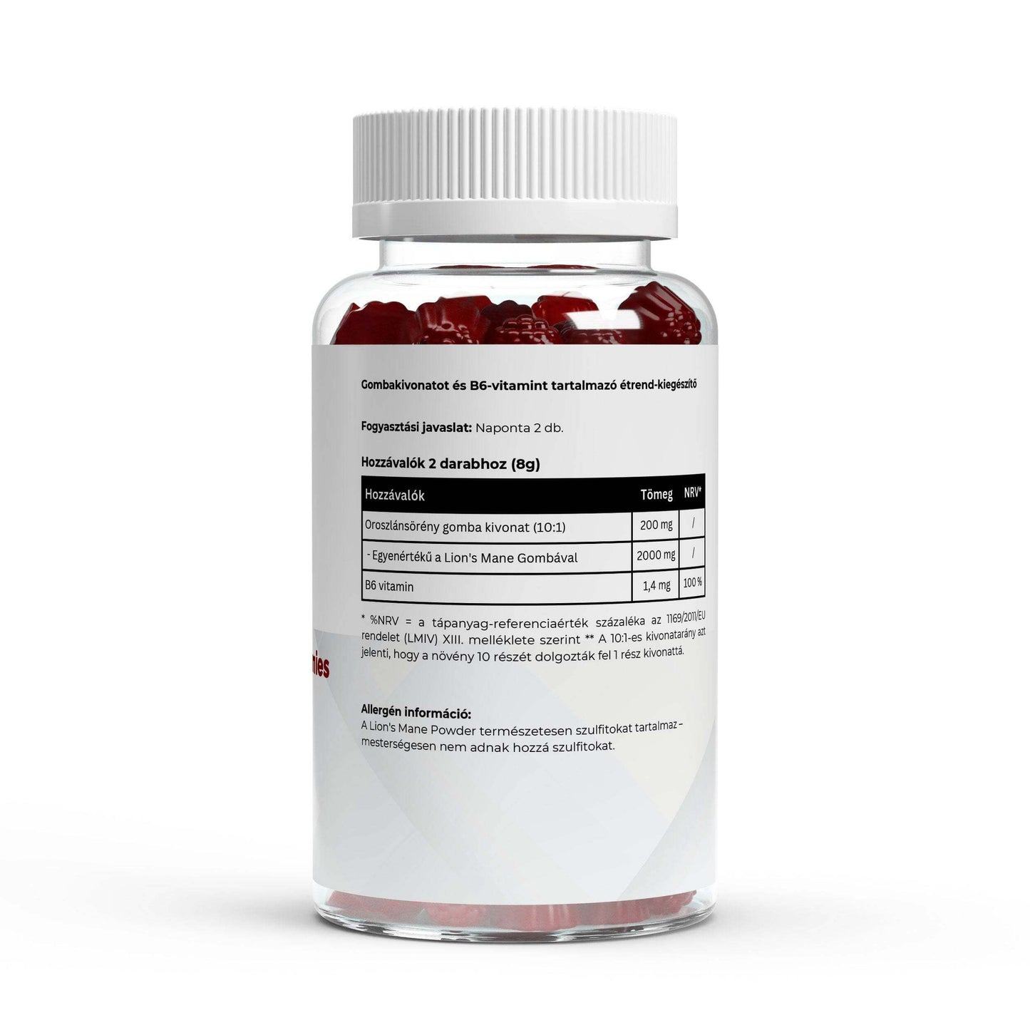 Oroszlánsörény gumivitamin - Nutrilux